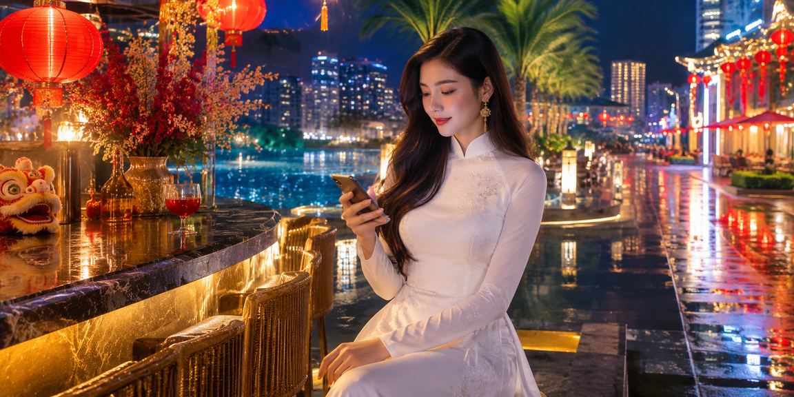 Không khí sôi động của casino trực tuyến tại Việt Nam, người chơi tham gia jackpot qua điện thoại